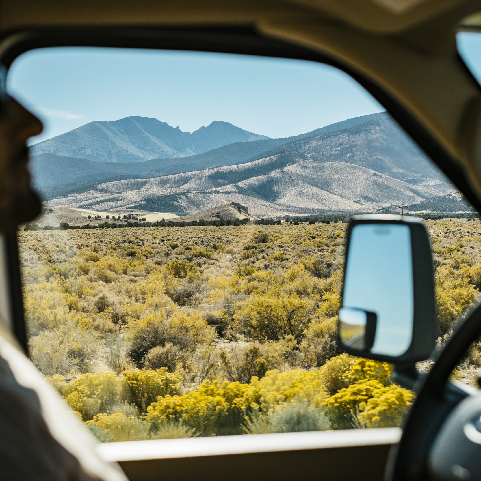 RV driver view from window